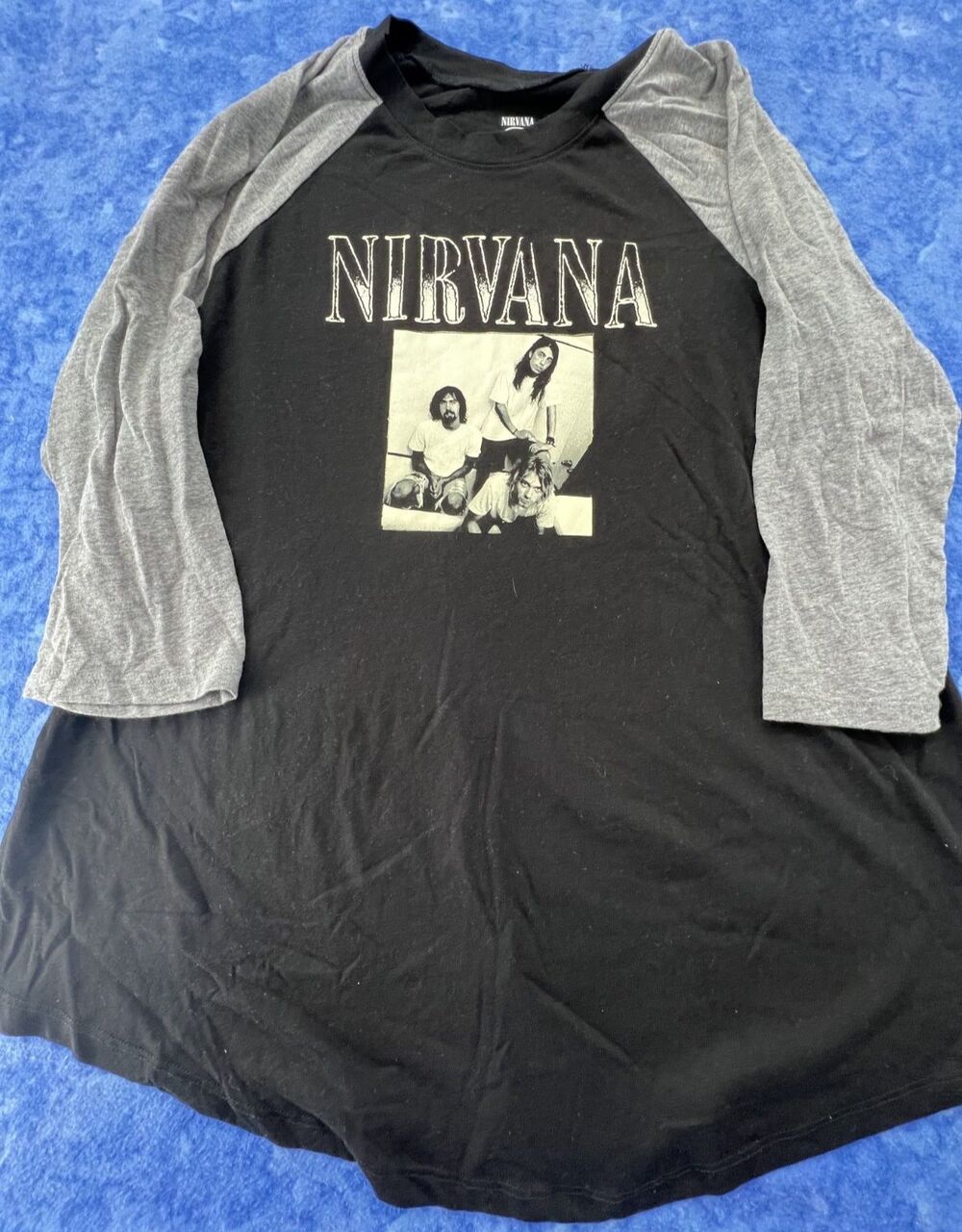 Nirvana Band Black T-Shirt Tee Size Adult Size 2 (Fits Like Adult XL)
